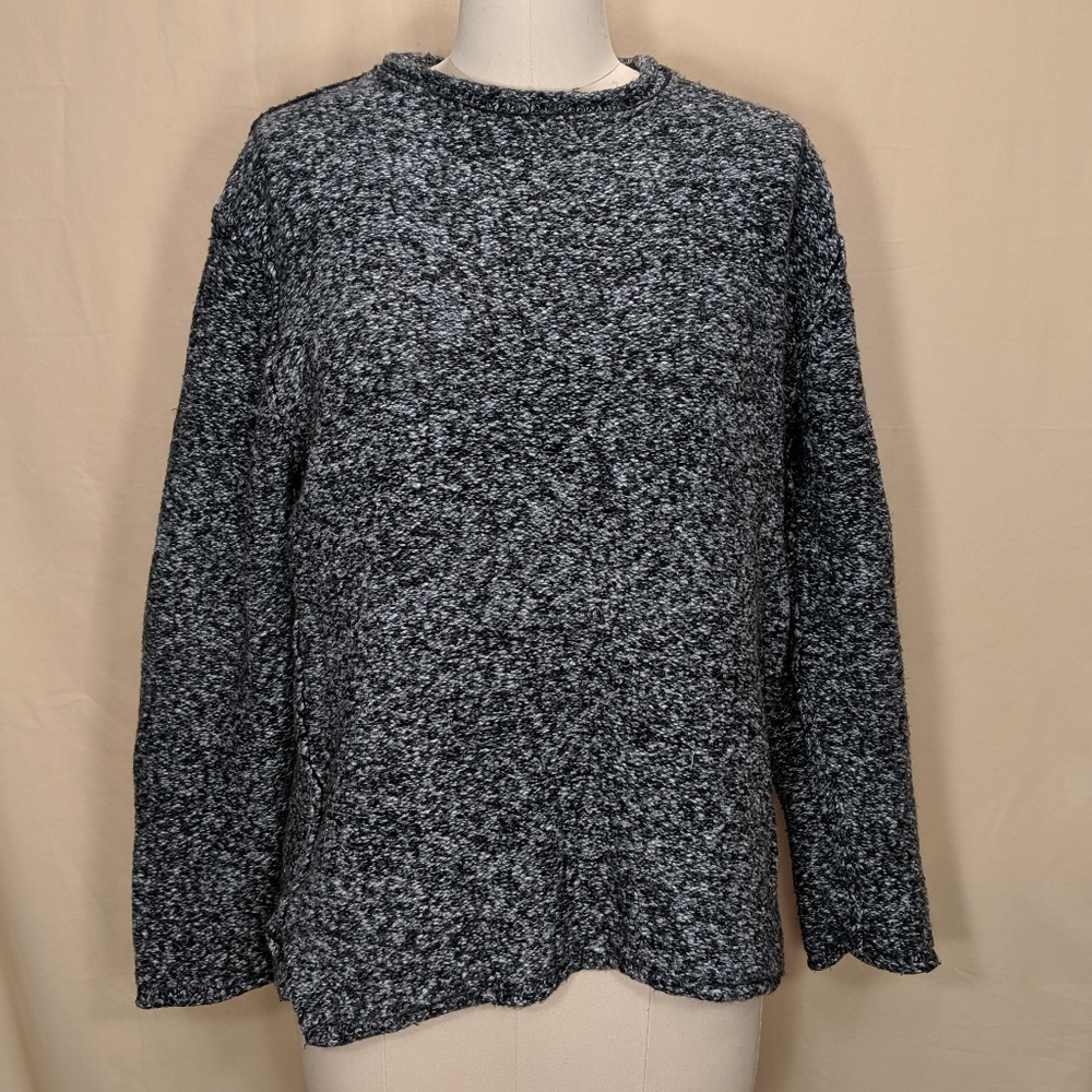 CPO Provisions Black Heathered Knit Sweater